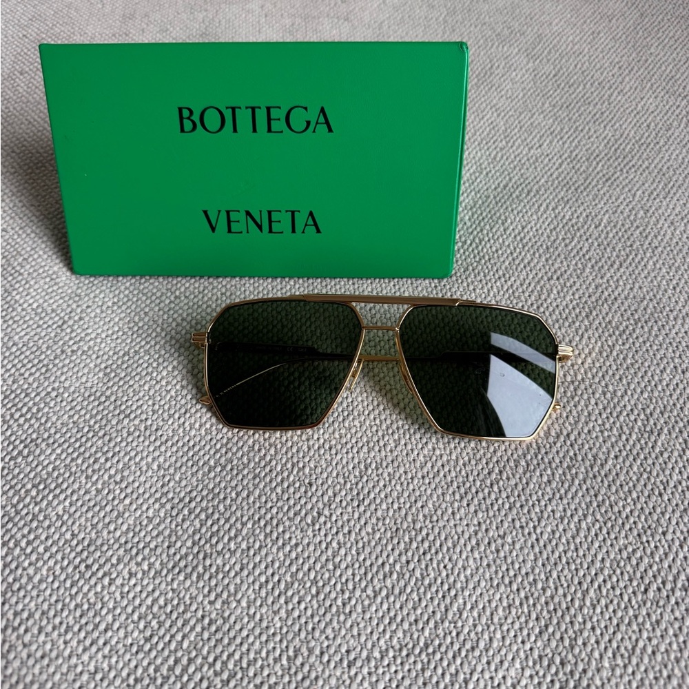 Bottega Veneta Gold Sunglasses